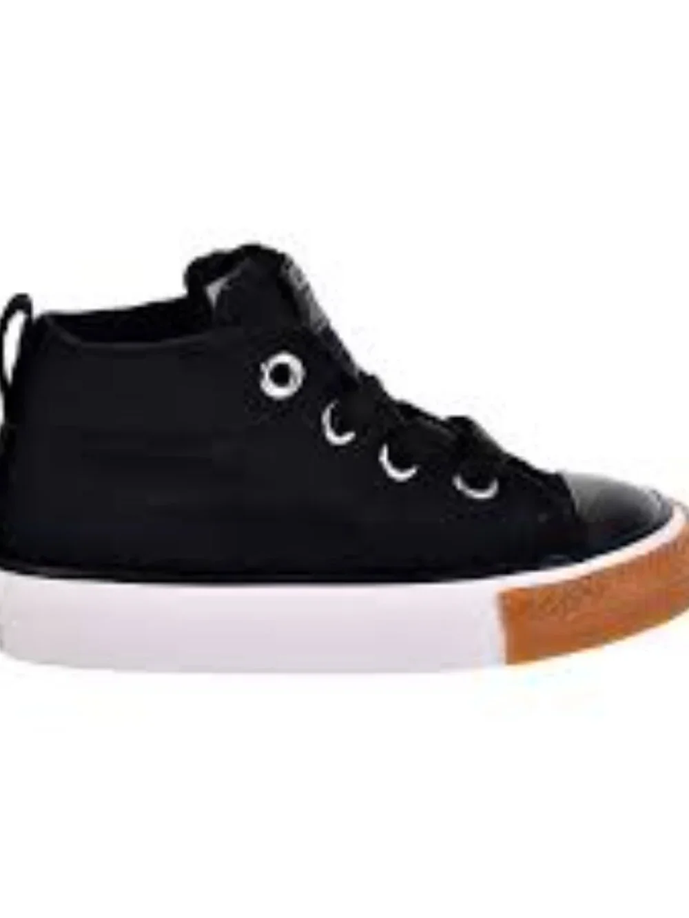 Converse Chuck Taylor All Star Street Mid Kids Shoes Black/Black/White size 10